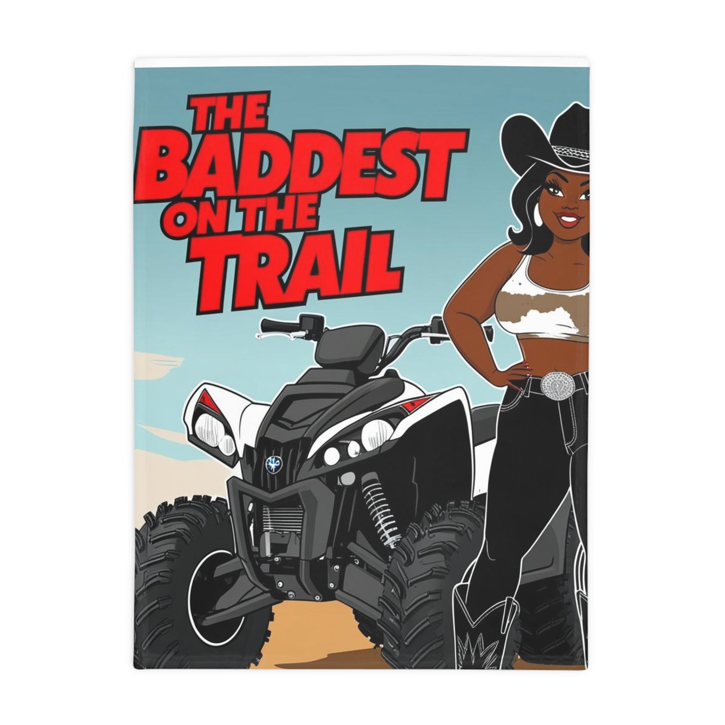 Baddest on the Trail Plush Fleece Blanket