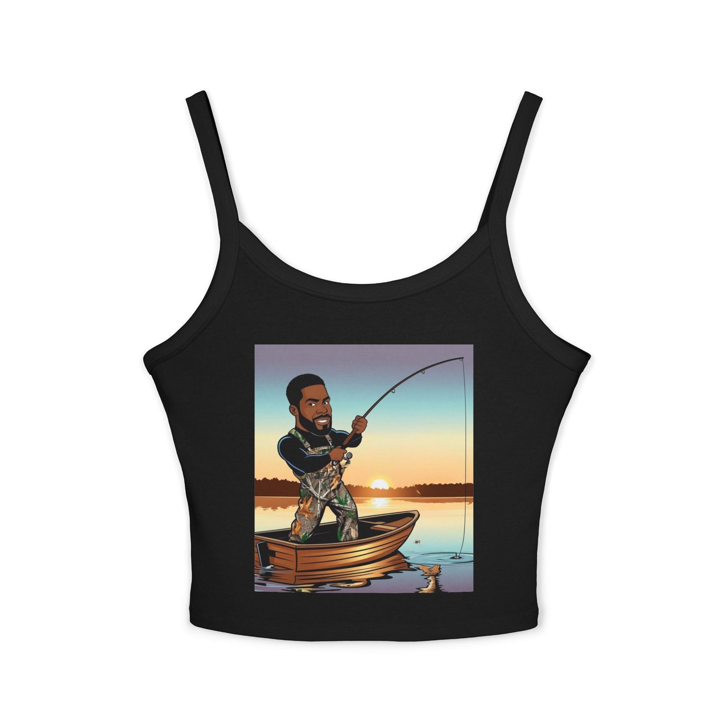 Handsome Fisherman Spaghetti Strap Tank Top