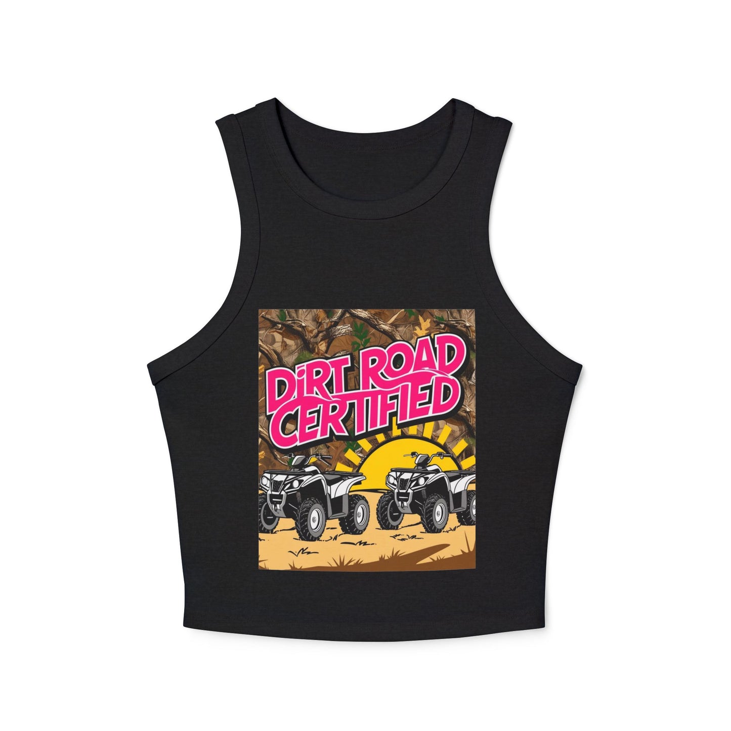 Dirt Road Certified Pink Racer Tank Top