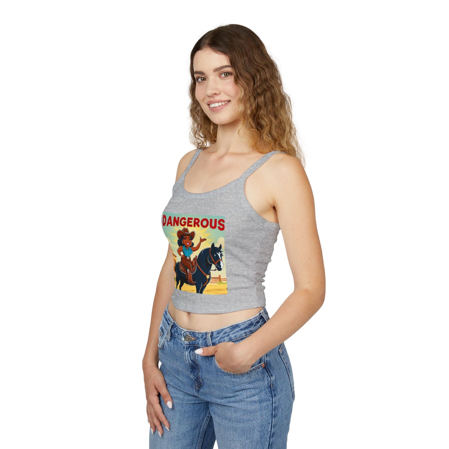 Dangerous Cowgirl Spaghetti Strap Tank Top
