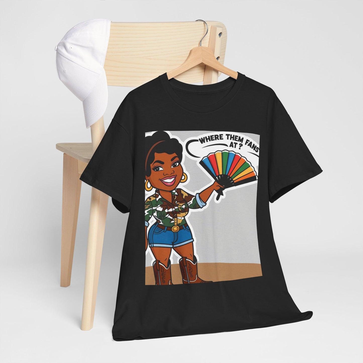 Where Them Fans At? Unisex Cotton Tee