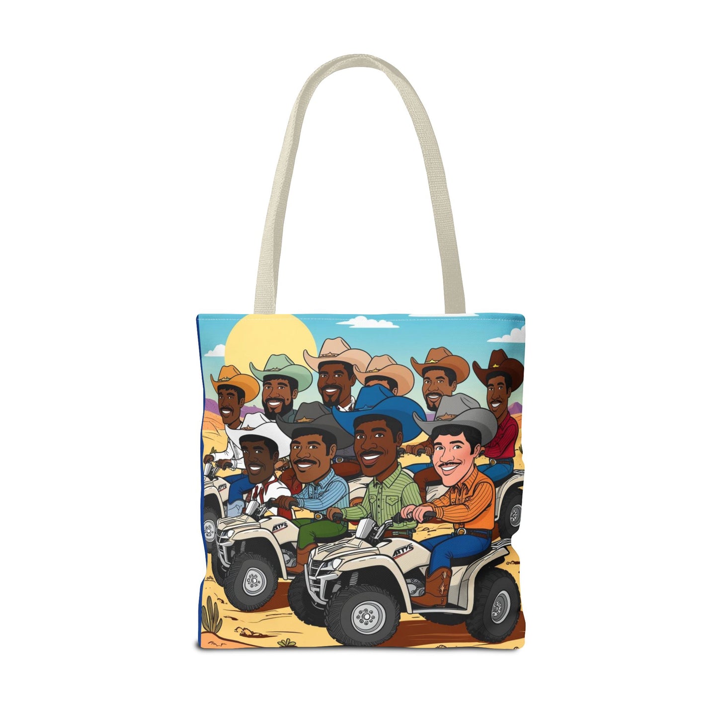 Retro Cowboy Adventure Tote Bag
