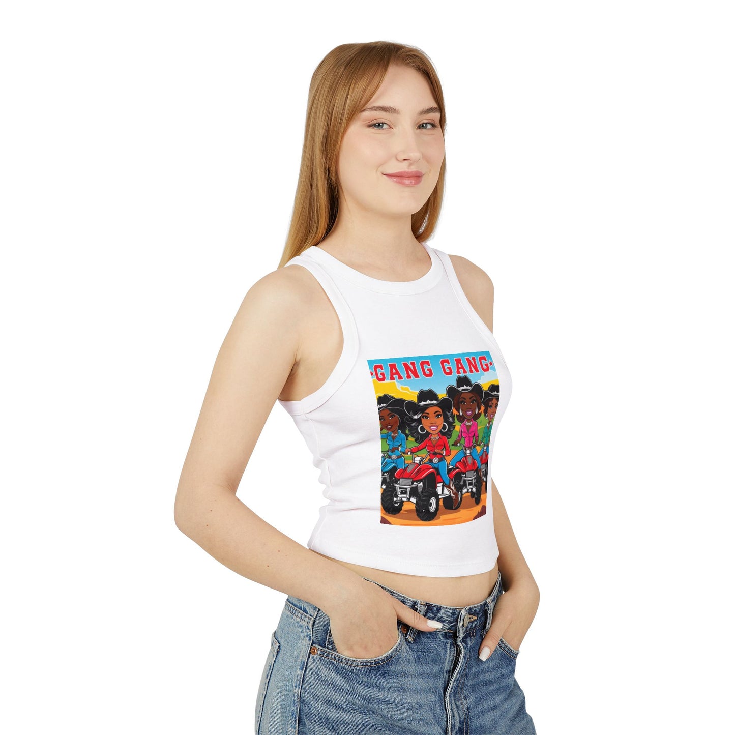 Cowgirl Gang Racer Tank Top