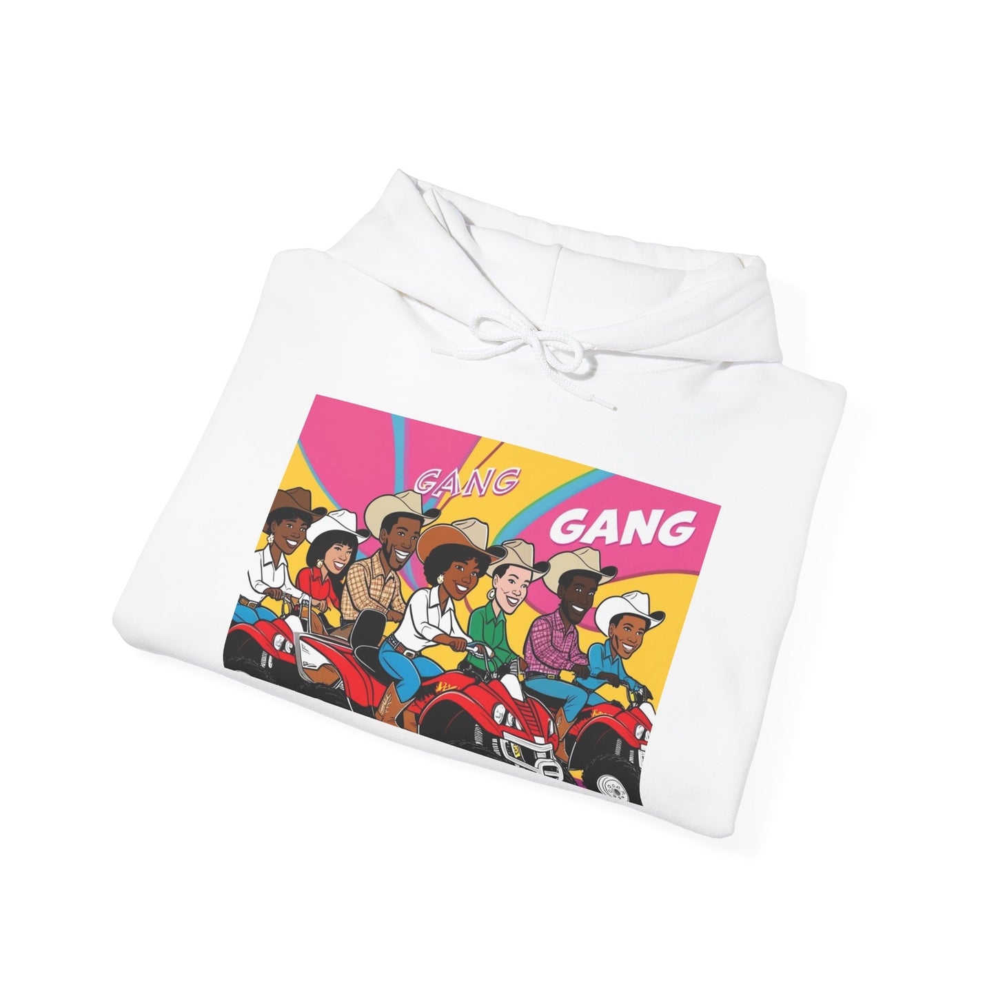 Retro Quad Gang Graphic Hoodie