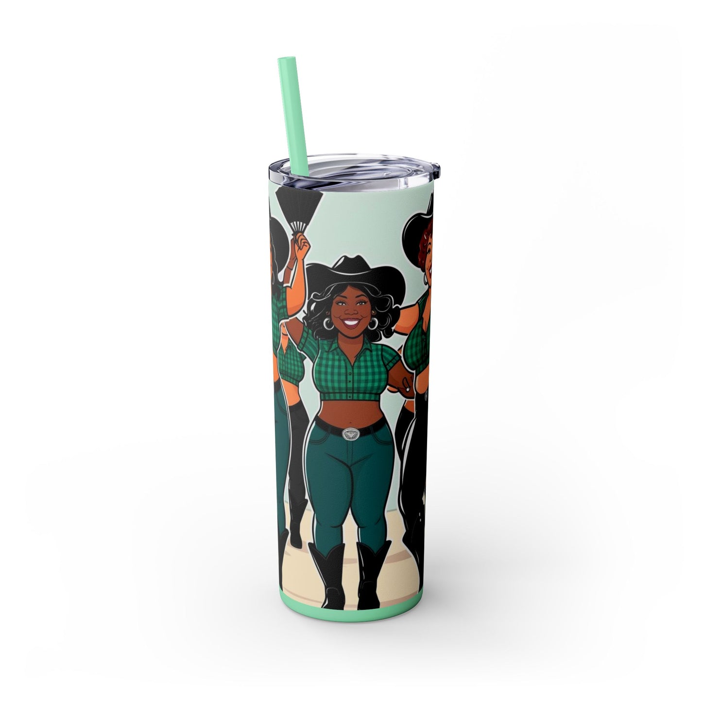 Group Dancers Skinny Tumbler 20oz with Straw