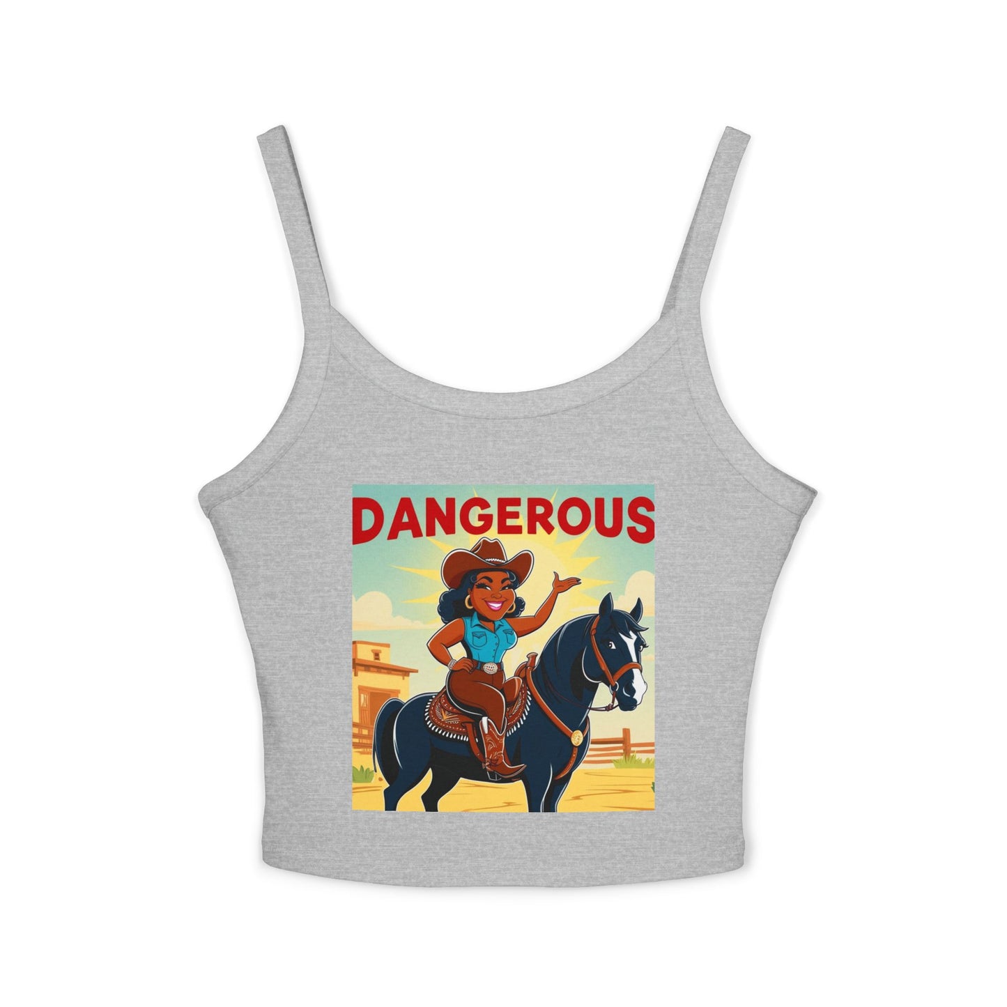 Dangerous Cowgirl Spaghetti Strap Tank Top