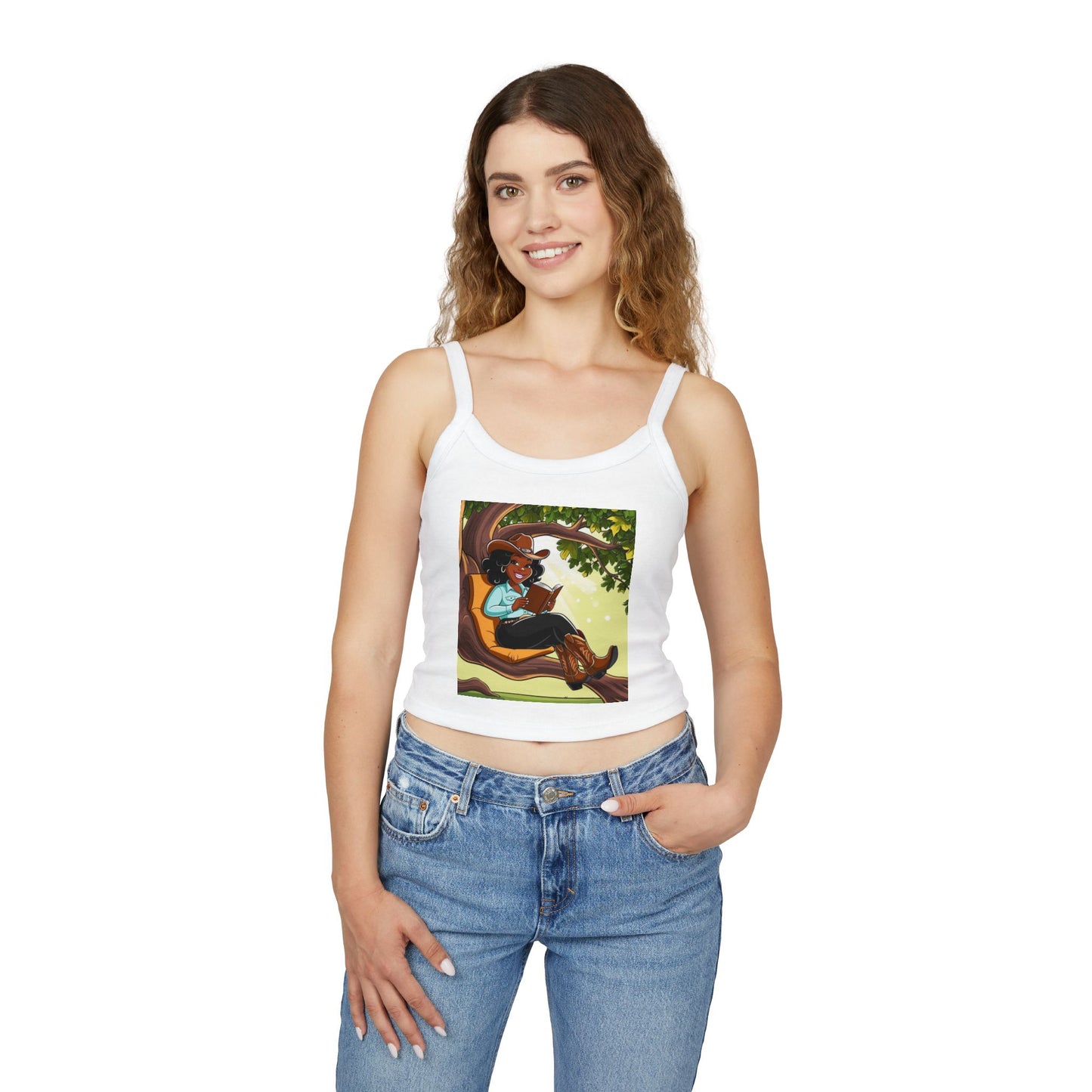 Country Nerdin' Spaghetti Strap Tank Top