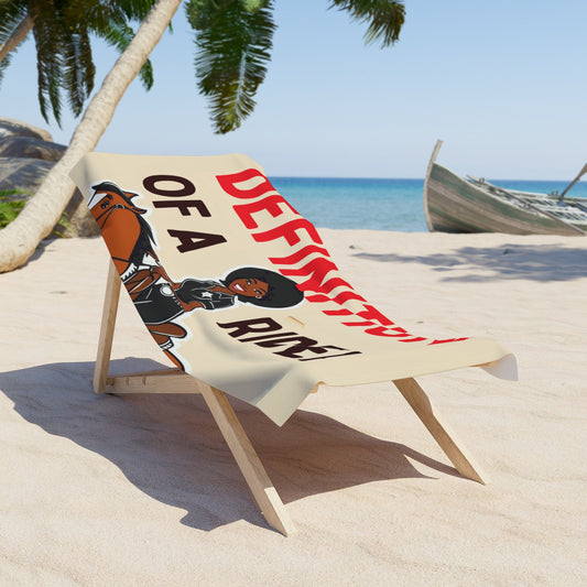 Definition of a Rider Beach Towel