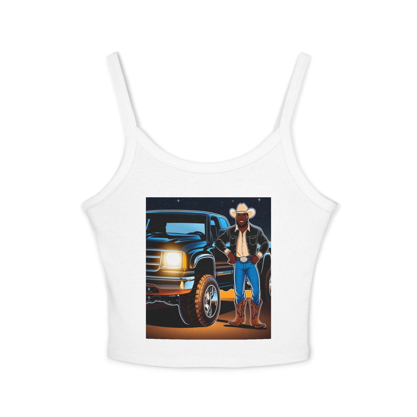 Don't Touch My Truck Spaghetti Strap Tank Top