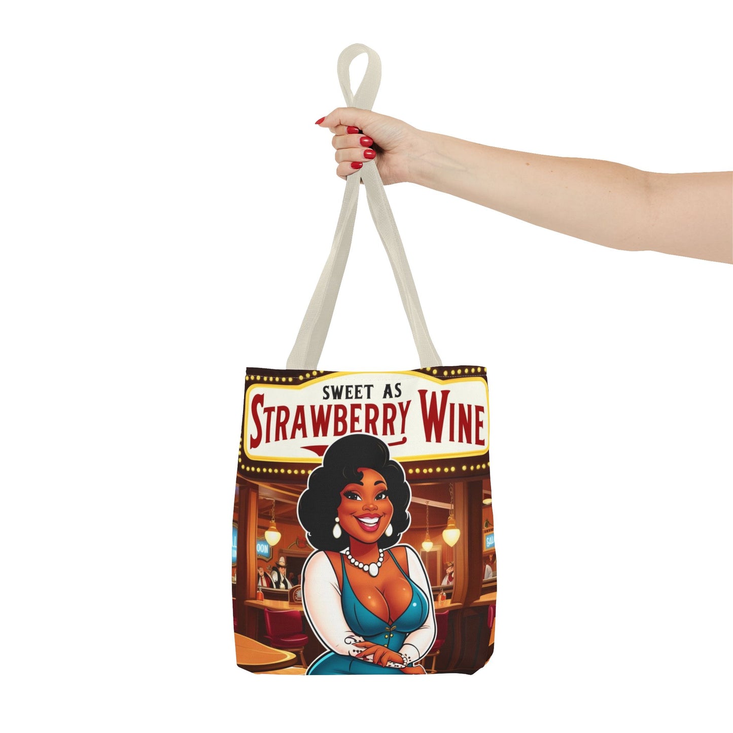 Sweet as Strawberry Wine Tote Bag
