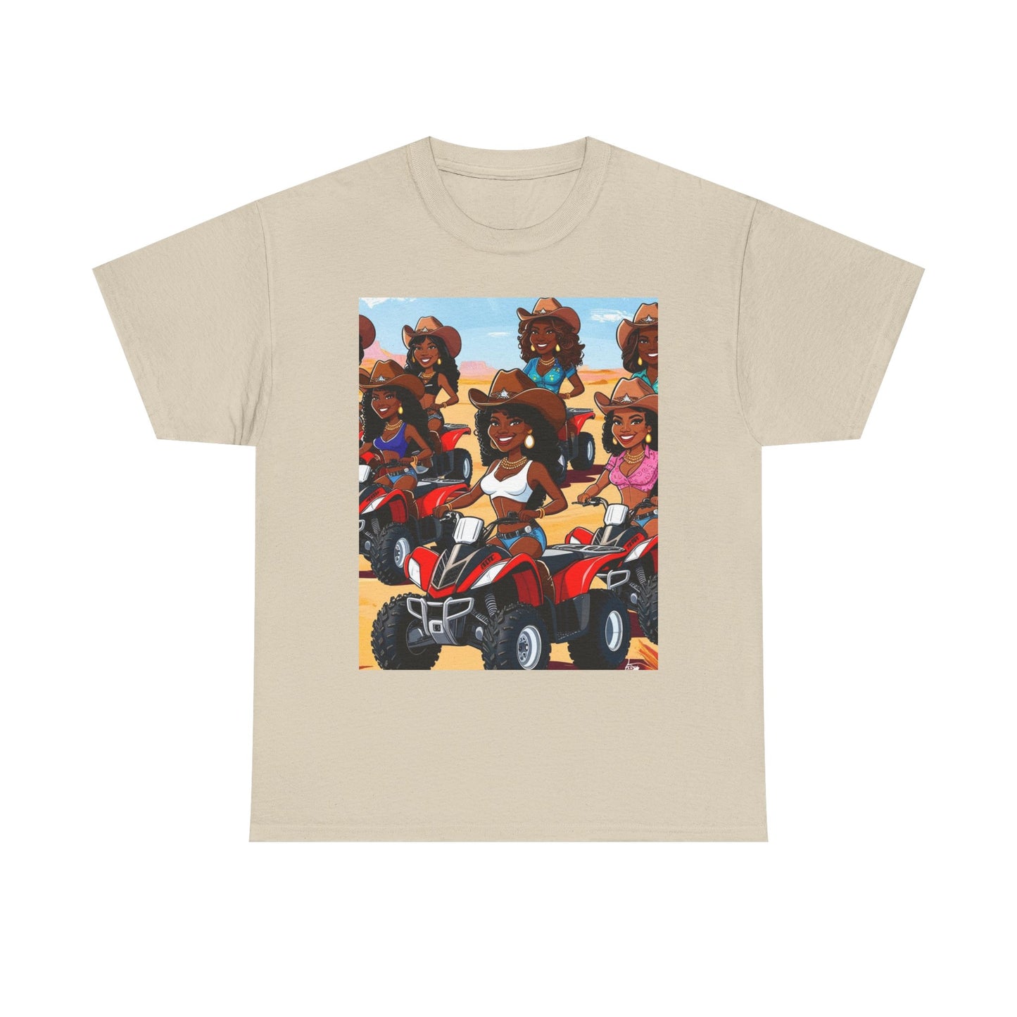 Adventurous Squad Biking Unisex Cotton Tee