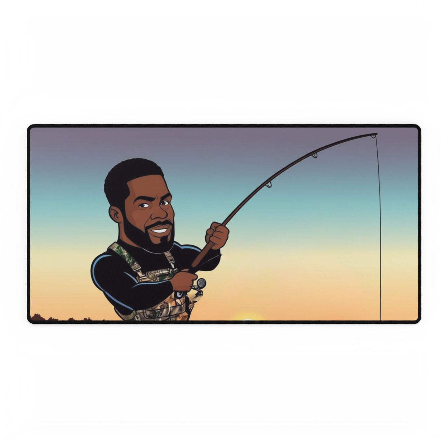 Handsome Fisherman Desk Mat