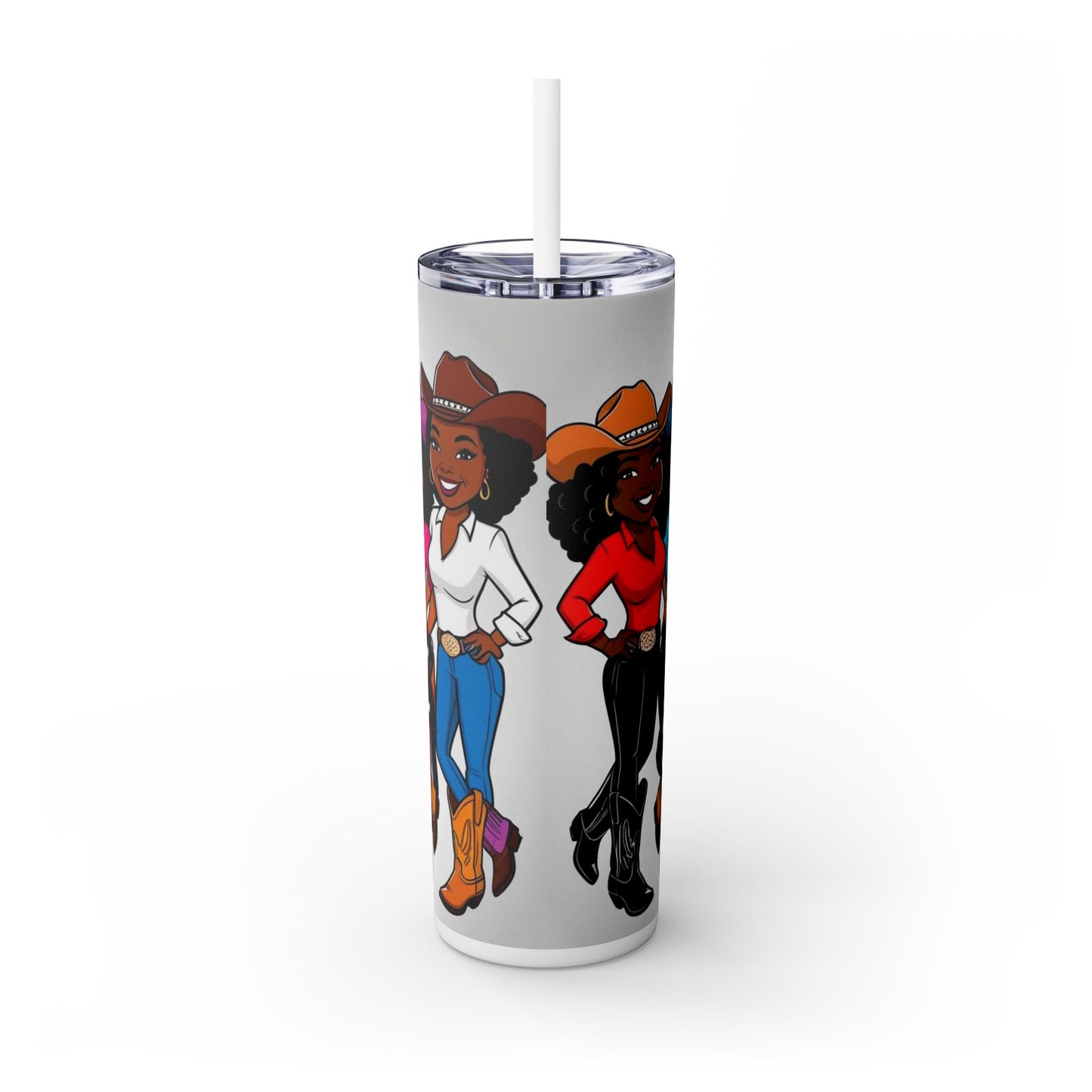 Certified Steppaz Skinny Tumbler with Straw, 20oz