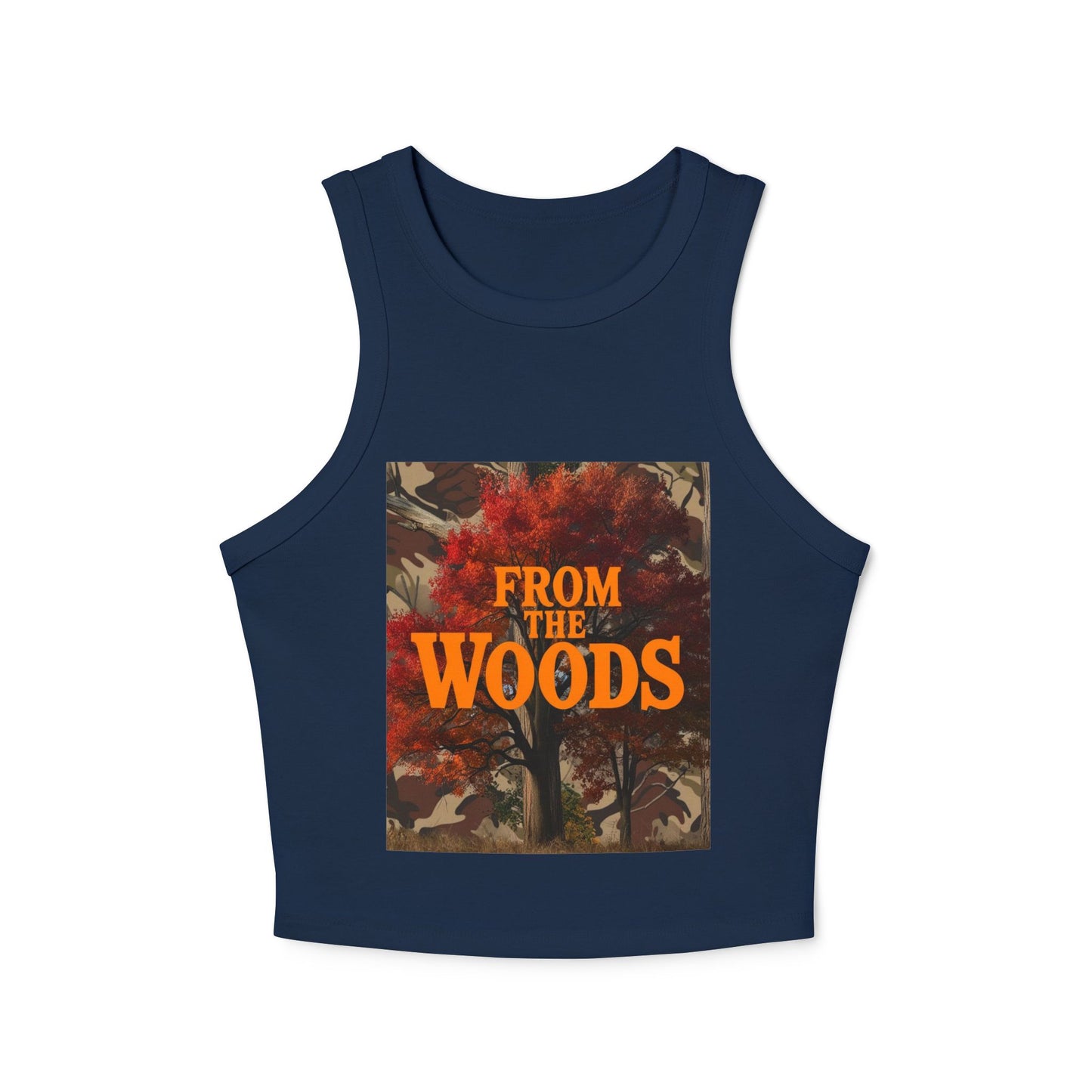 From The Woods Women's Micro Rib Racer Tank Top