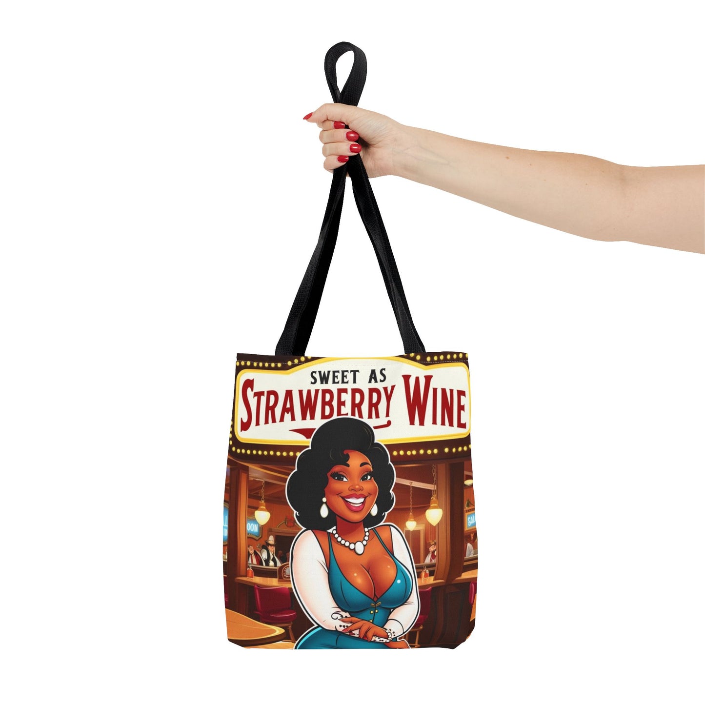 Sweet as Strawberry Wine Tote Bag