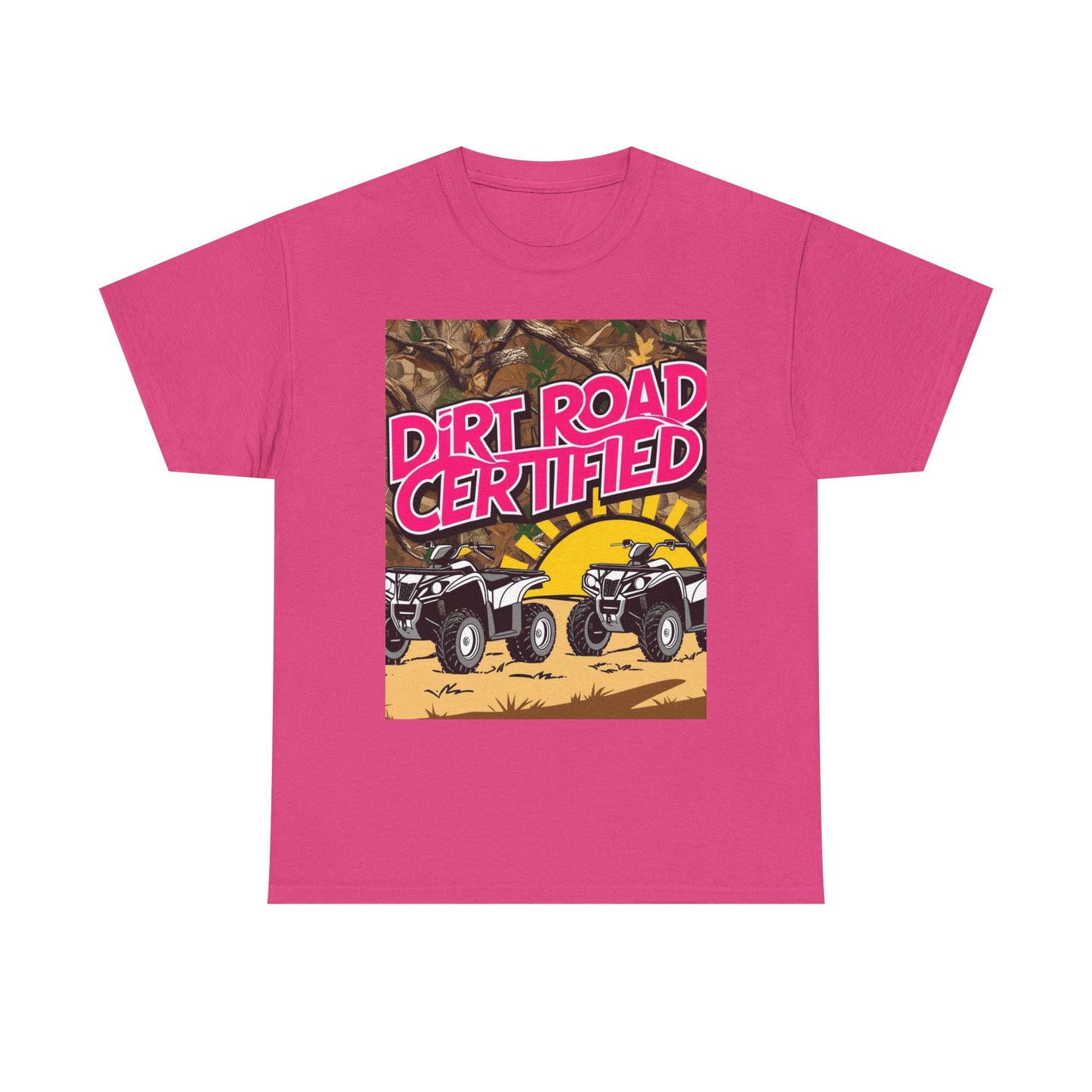 Dirt Road Certified Pink 2-More Colors Unisex Cotton Tee