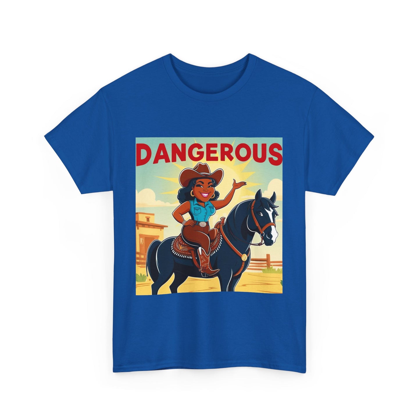 Dangerous Cowgirl 2-More Colors Unisex Cotton Tee