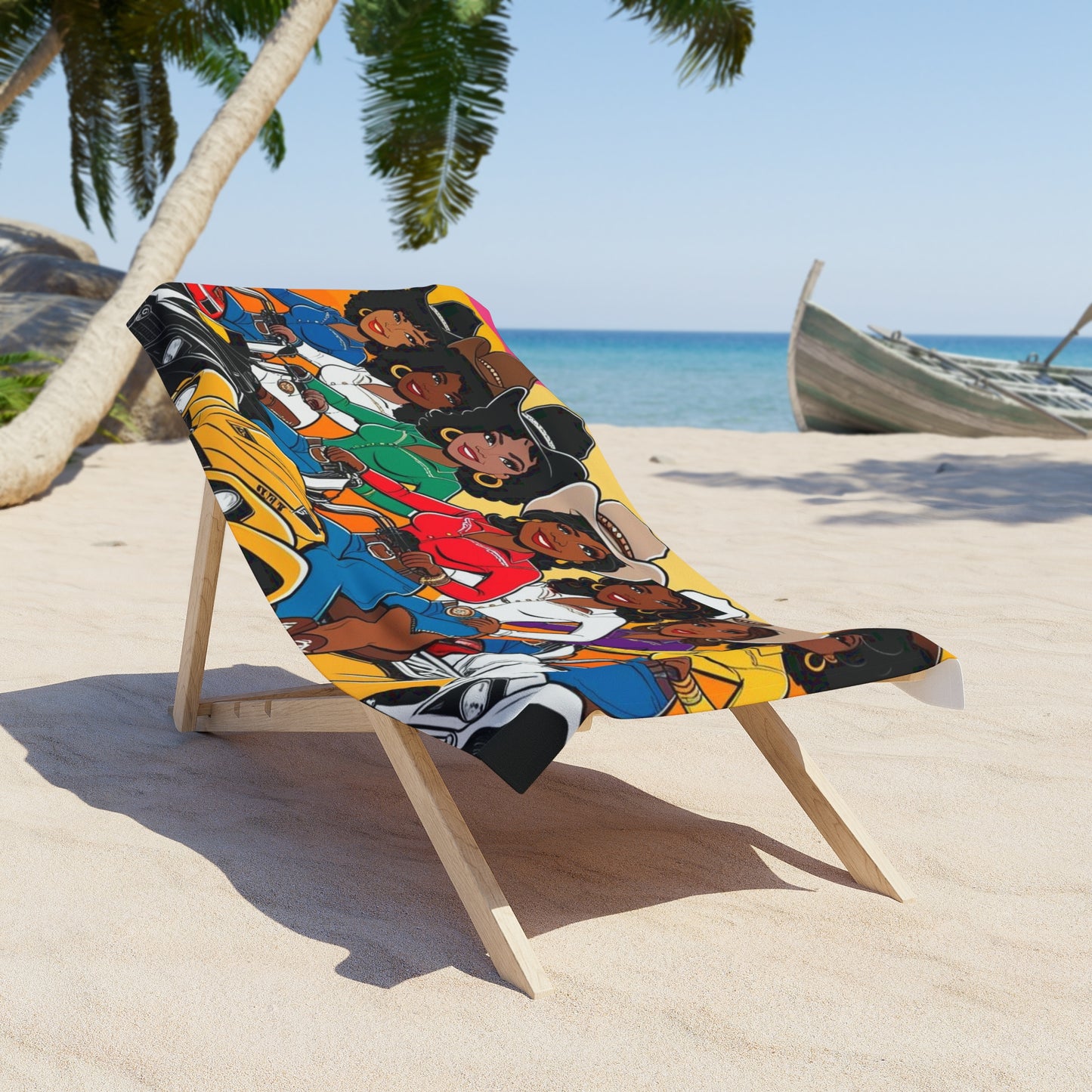 Bright Melanin Beach Towel