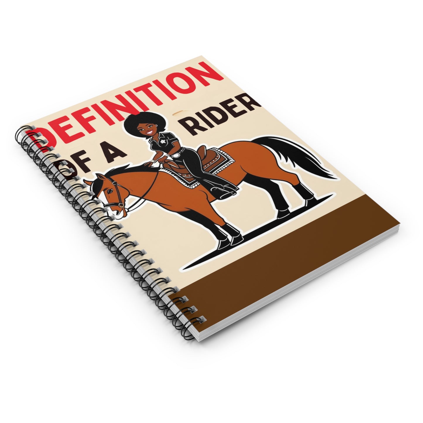 Definition of a Rider Spiral Notebook