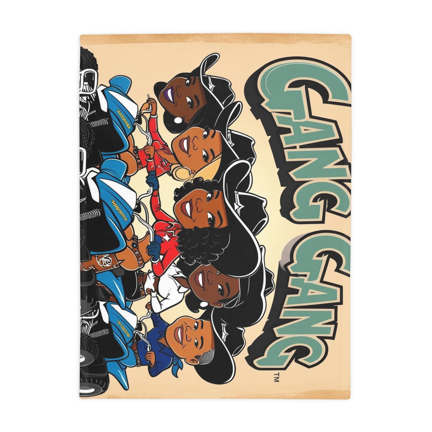 Mixed Gang Plush Fleece Blanket