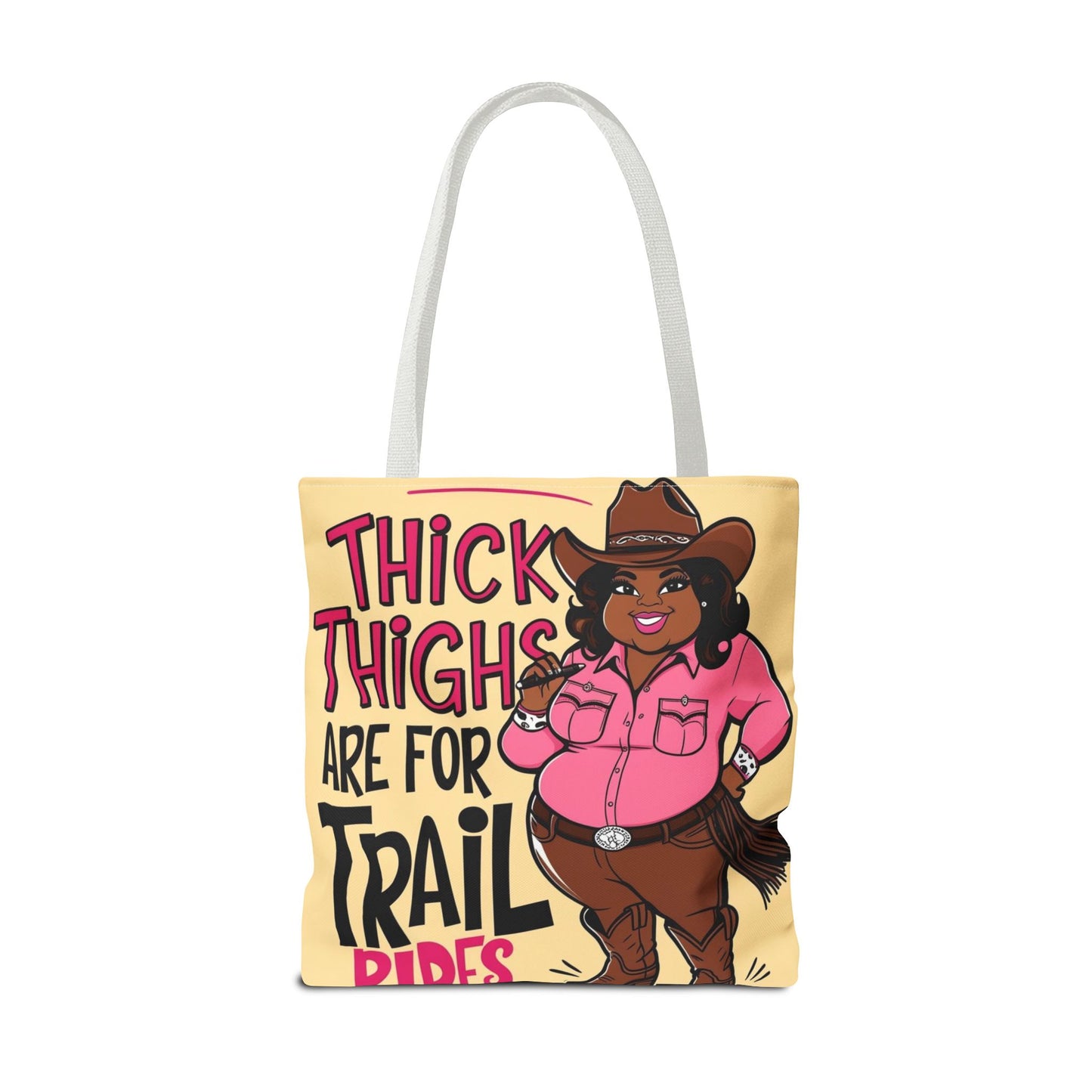Thick Thighs Are For Trail Rides Tote Bag