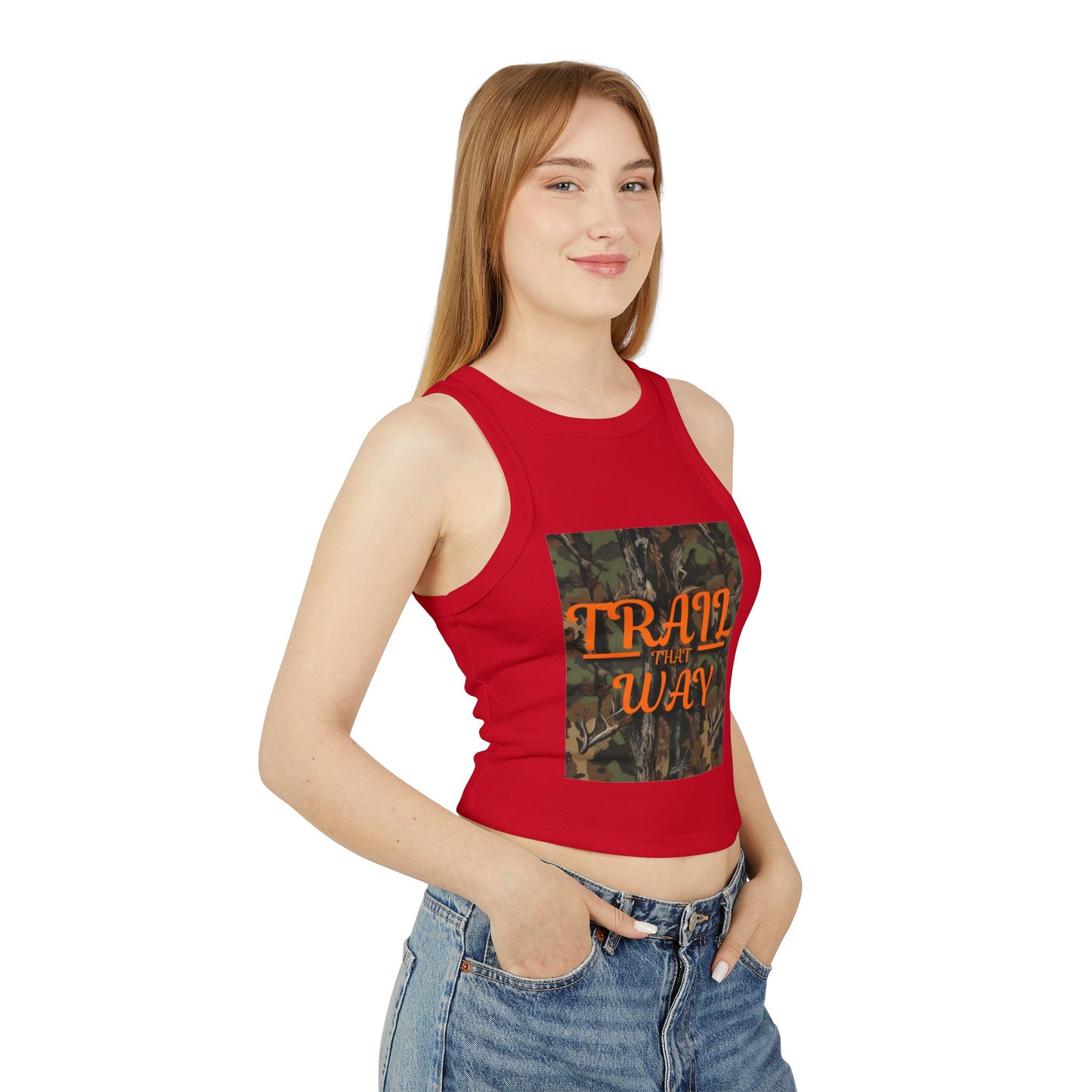 Trail That Way Women's Micro Rib Racer Tank Top