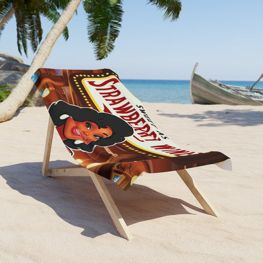 Sweet as Strawberry Wine Beach Towel
