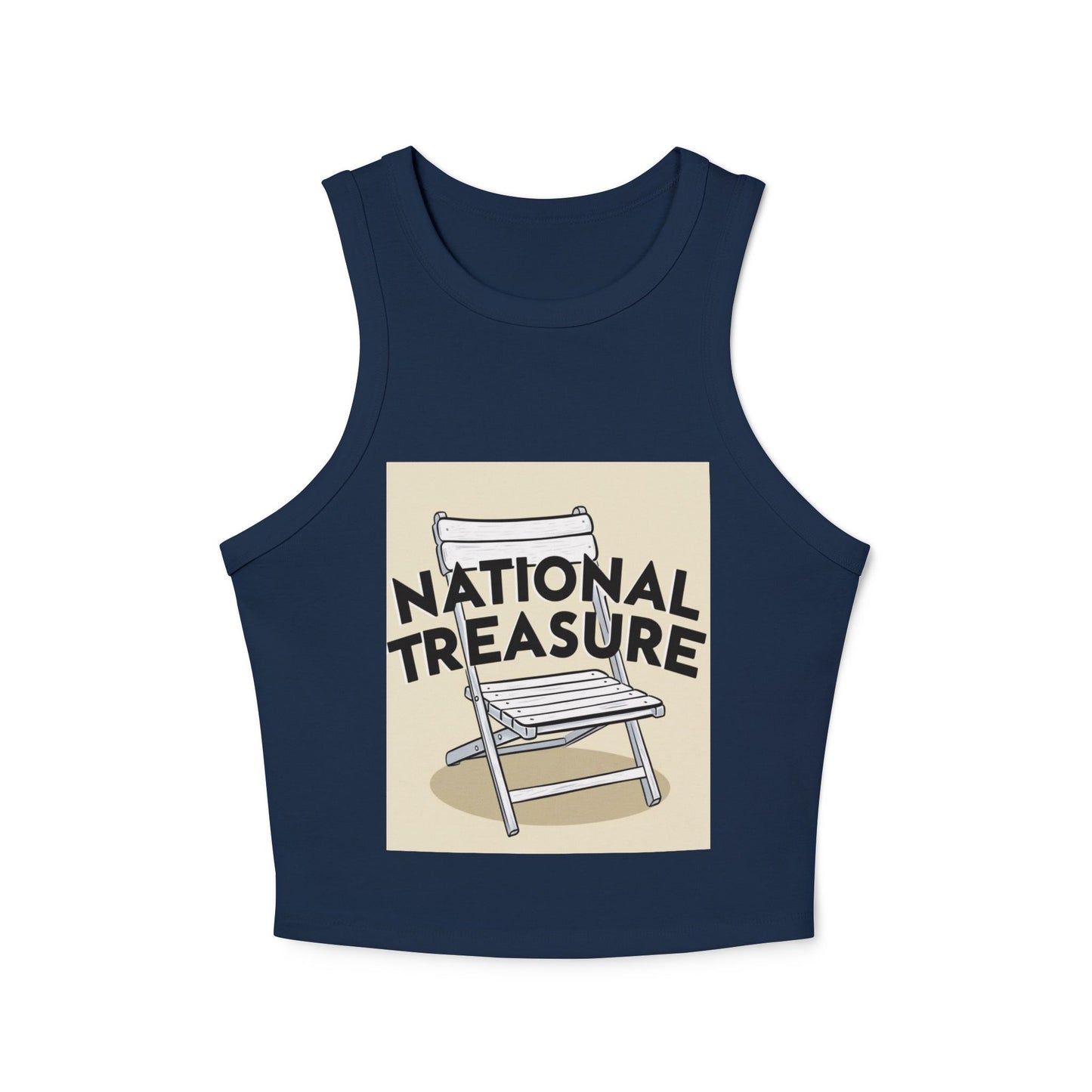 National Treasure Women's Micro Rib Racer Tank Top