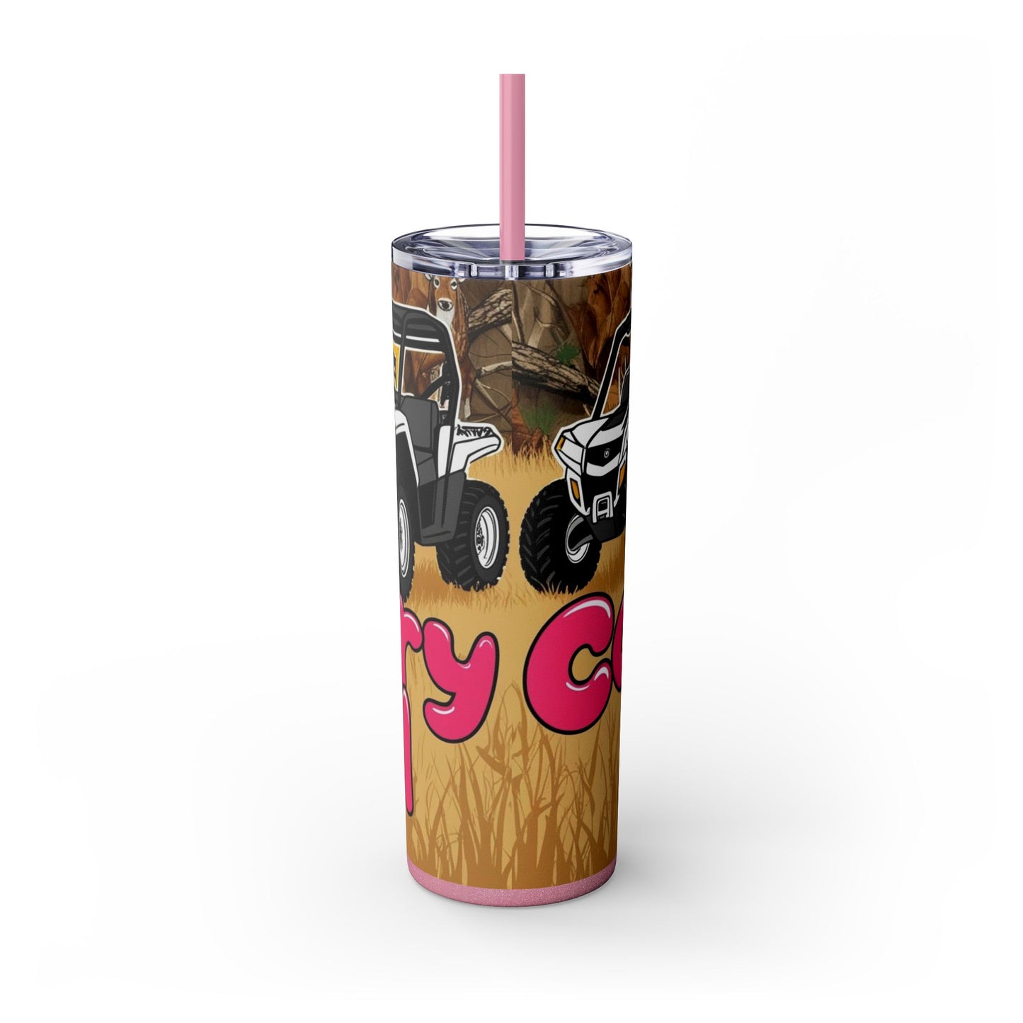 Country Girl Skinny Tumbler with Straw, 20oz