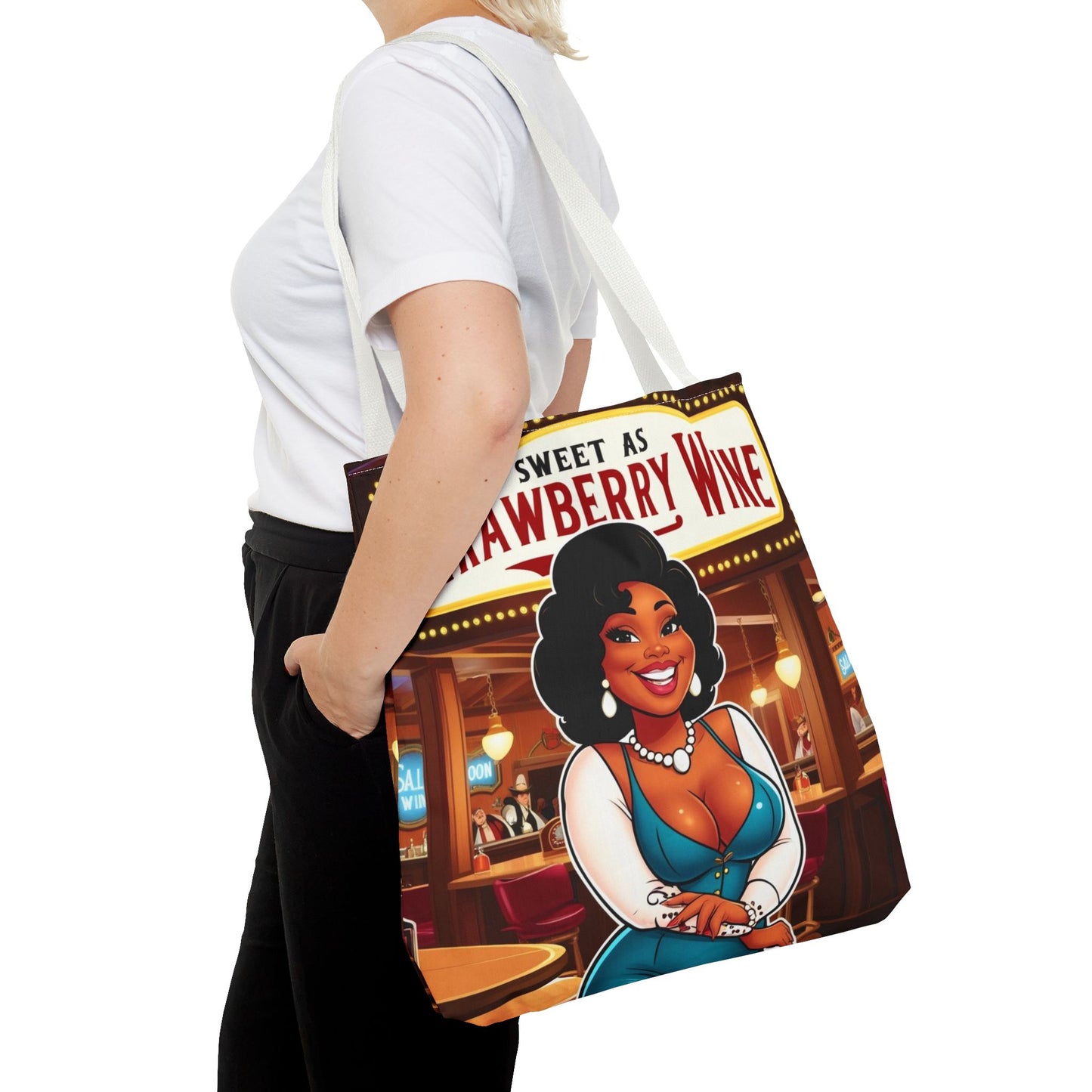 Sweet as Strawberry Wine Tote Bag