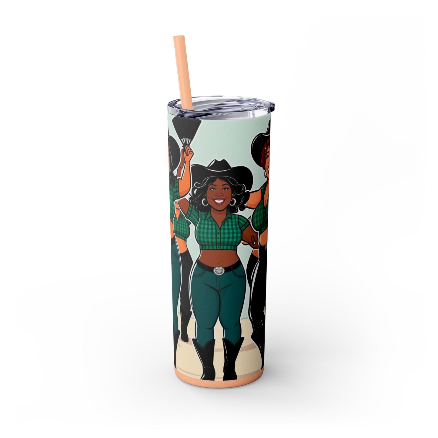 Group Dancers Skinny Tumbler 20oz with Straw