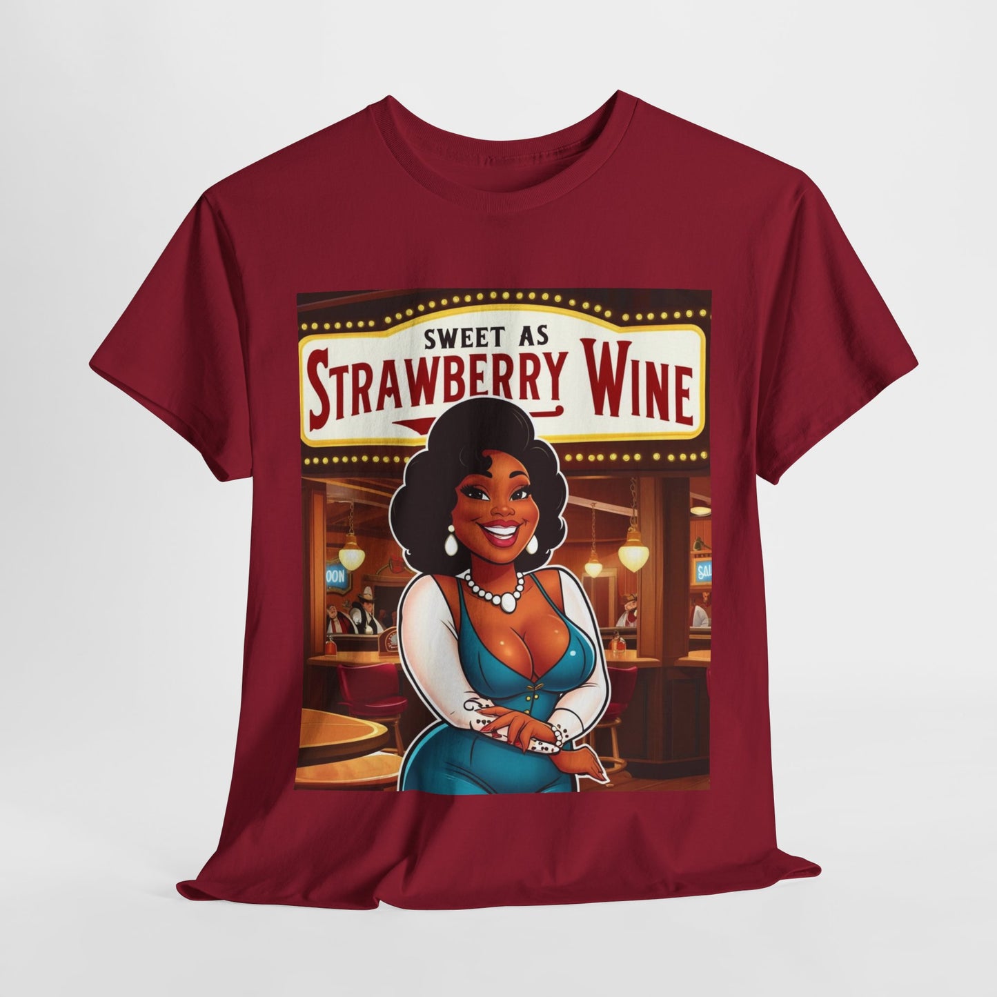 Sweet as Strawberry Wine Unisex Cotton Shirt