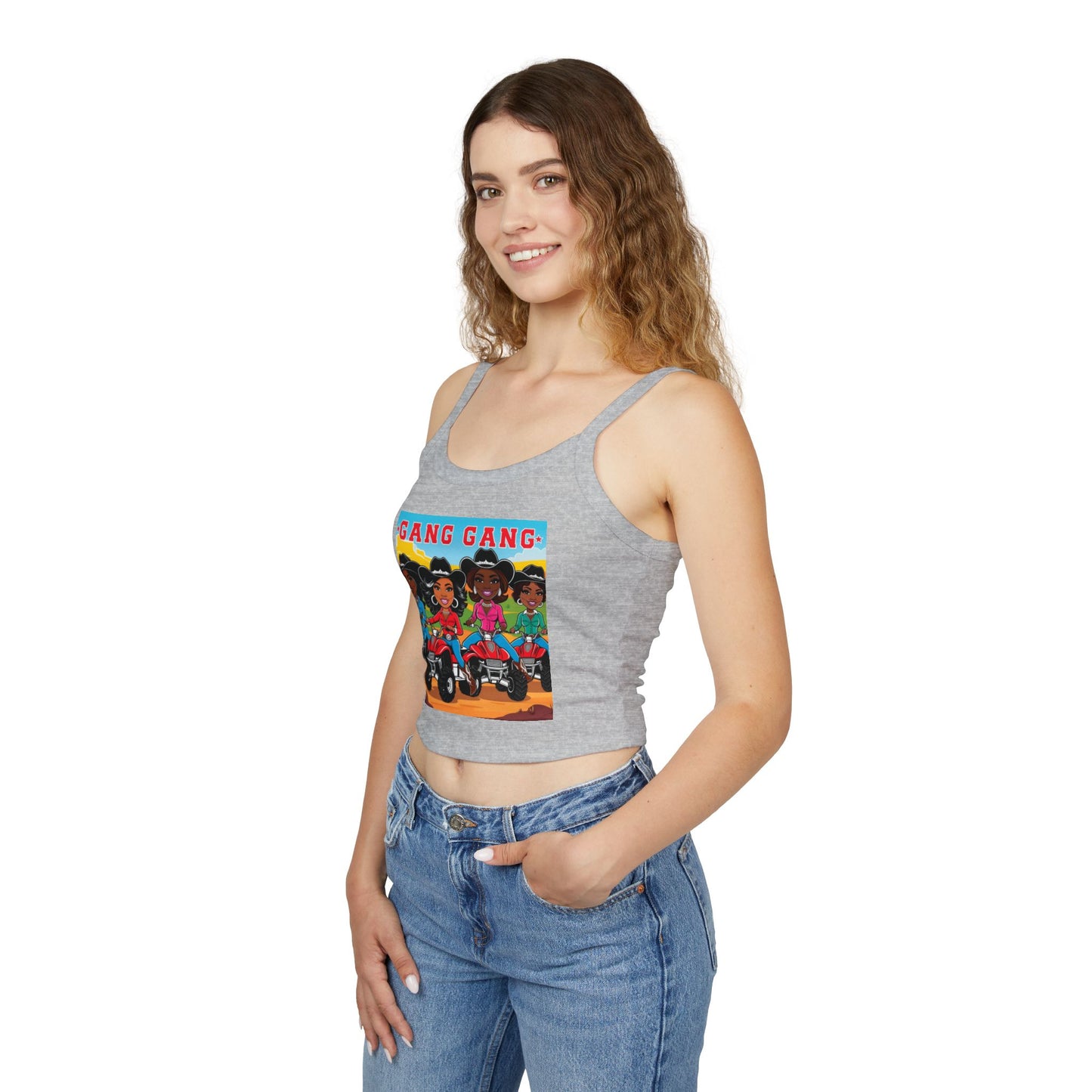 Cowgirl Gang Spaghetti Strap Tank Top