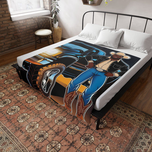 Don't Touch My Truck Plush Fleece Blanket