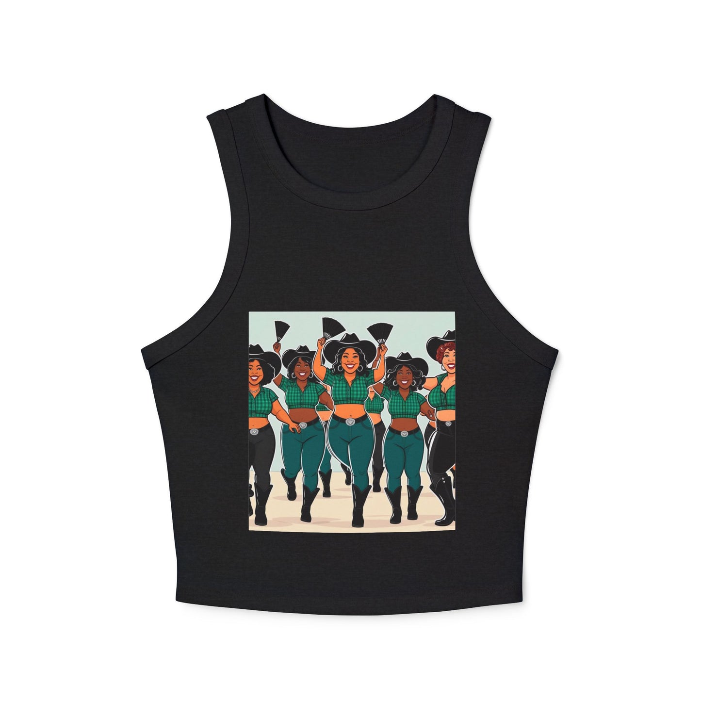 Group Dancers Racer Tank Top