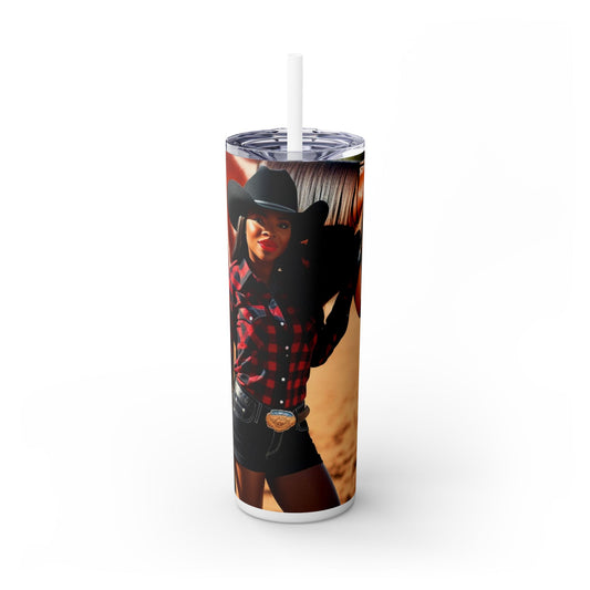 Black Beauty Tumbler with Straw - 20oz