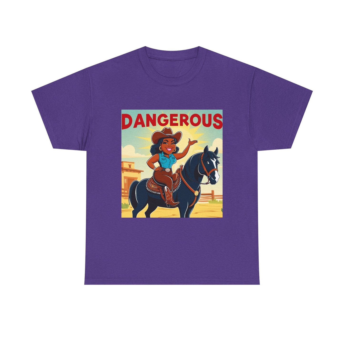 Dangerous Cowgirl 2-More Colors Unisex Cotton Tee