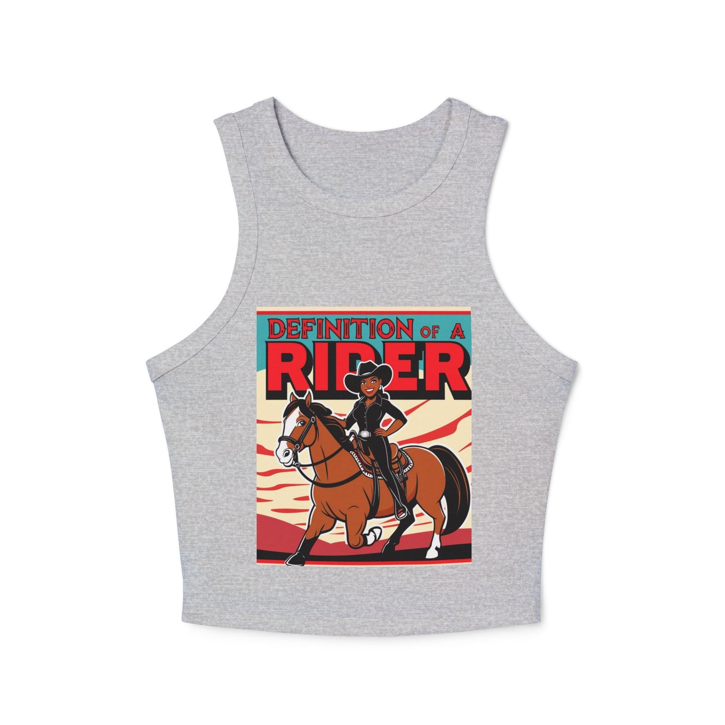 Definition of a Rider Racer Tank Top