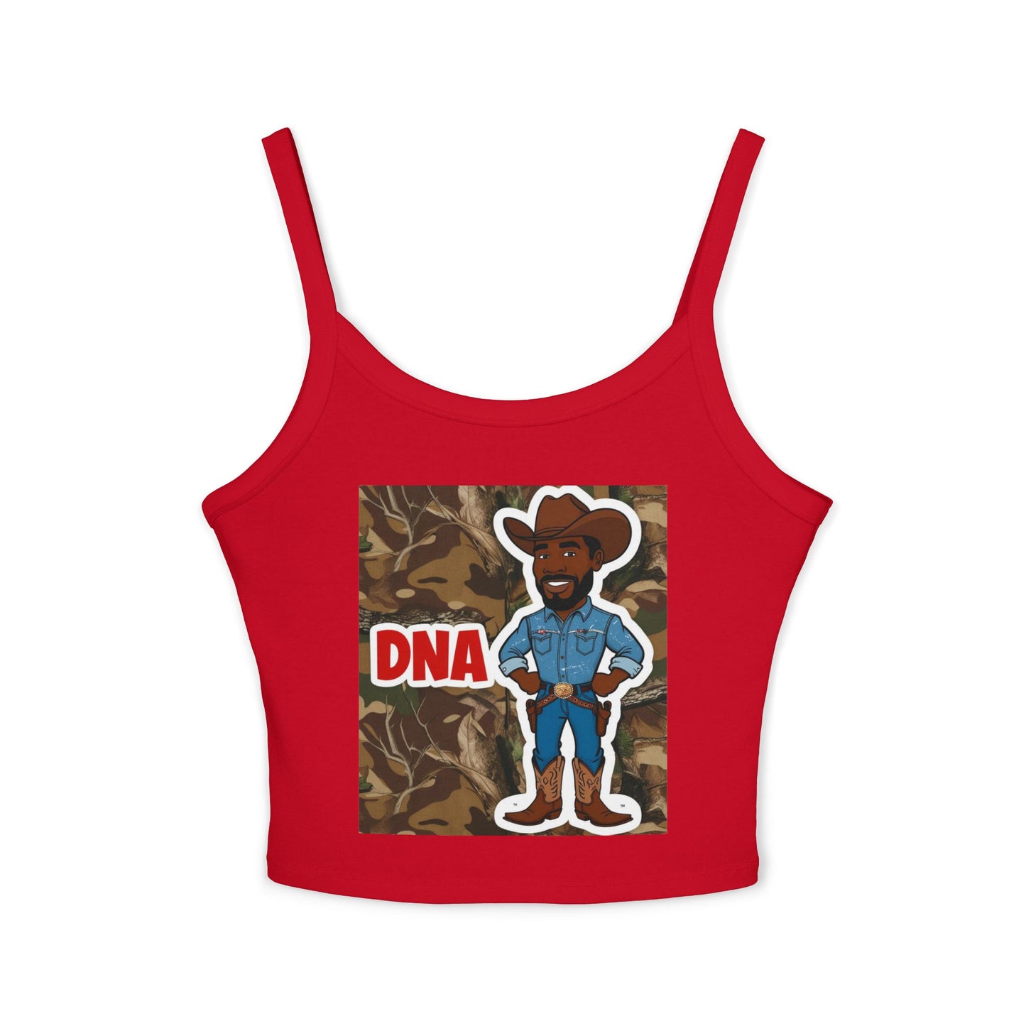Country Boy DNA Graphic Spaghetti Strap Tank