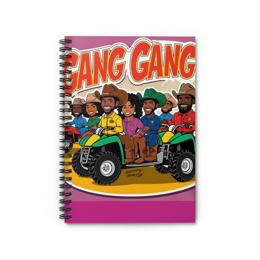 Group ATV Cartoon Spiral Notebook