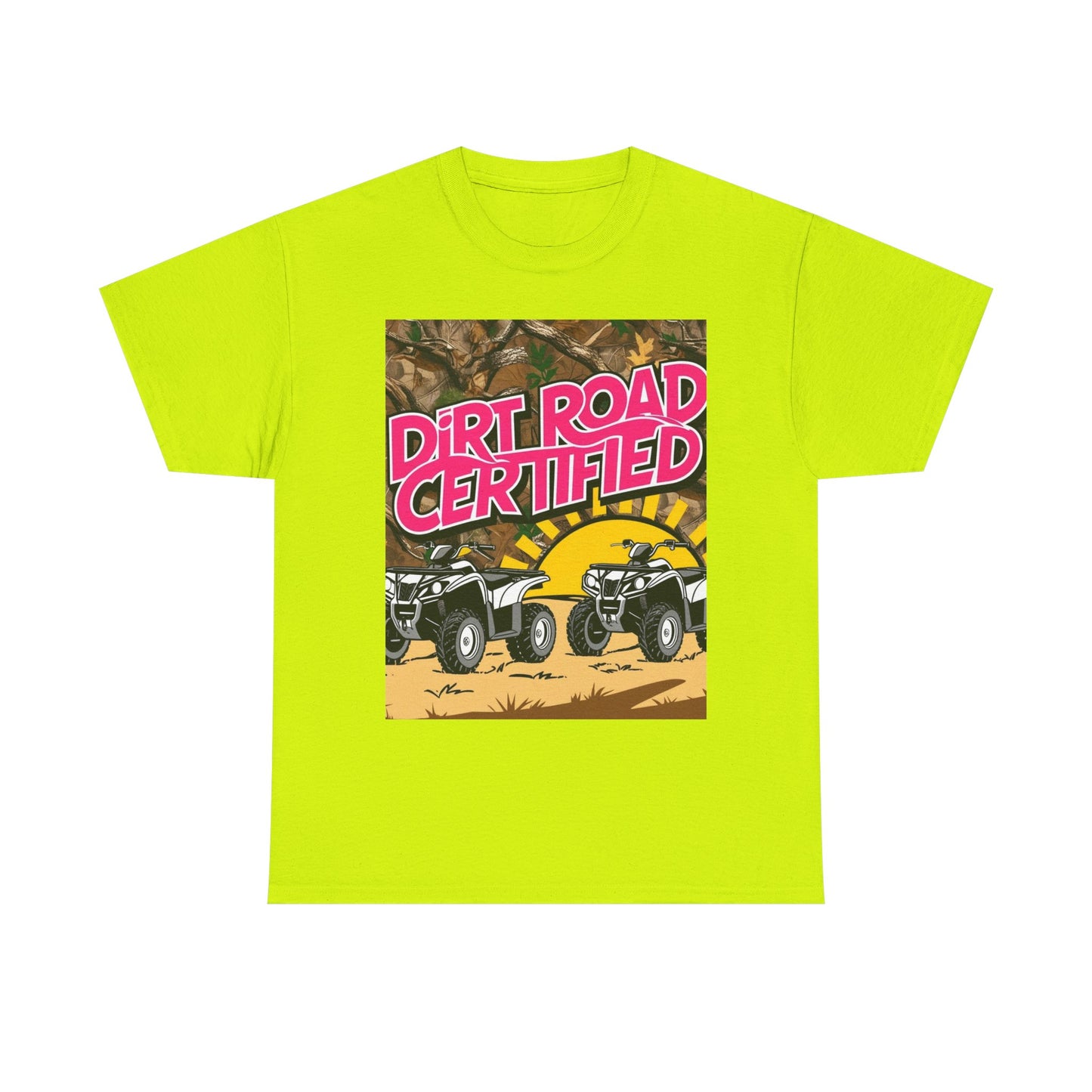 Dirt Road Certified Pink 2-More Colors Unisex Cotton Tee