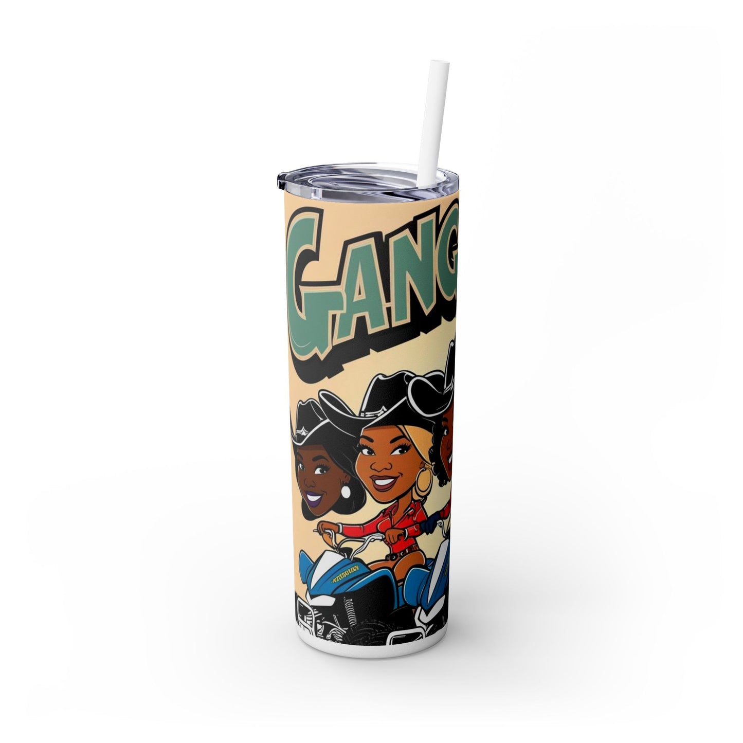 Mixed Group Skinny Tumbler with Straw - 20oz