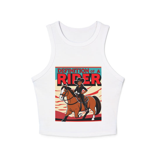 Definition of a Rider Racer Tank Top