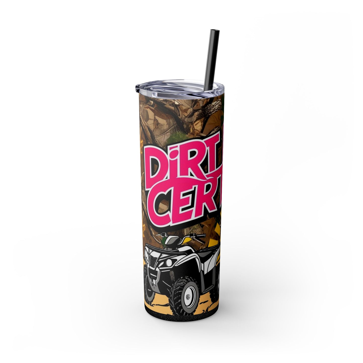 Dirt Road Certified Pink Skinny Tumbler with Straw - 20oz