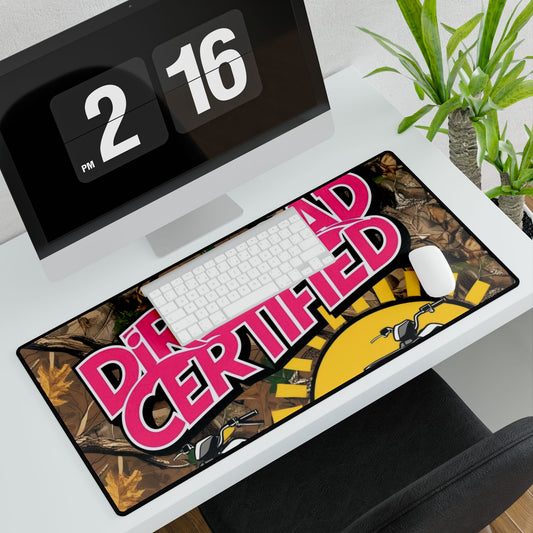 Dirt Road Certified Pink Desk Mat