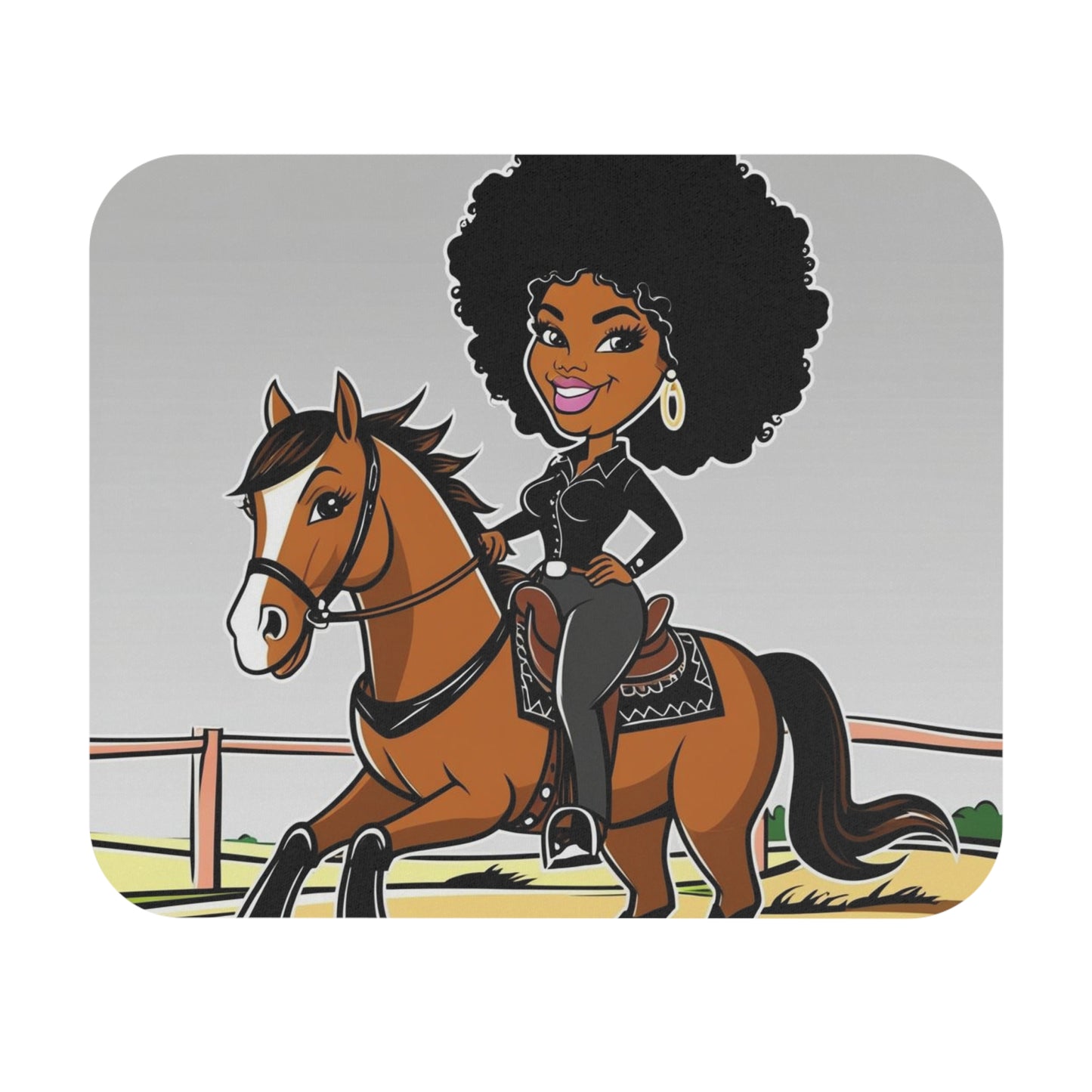 Confident Woman Mouse Pad