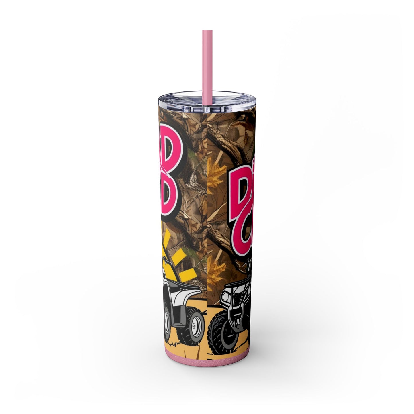 Dirt Road Certified Pink Skinny Tumbler with Straw - 20oz