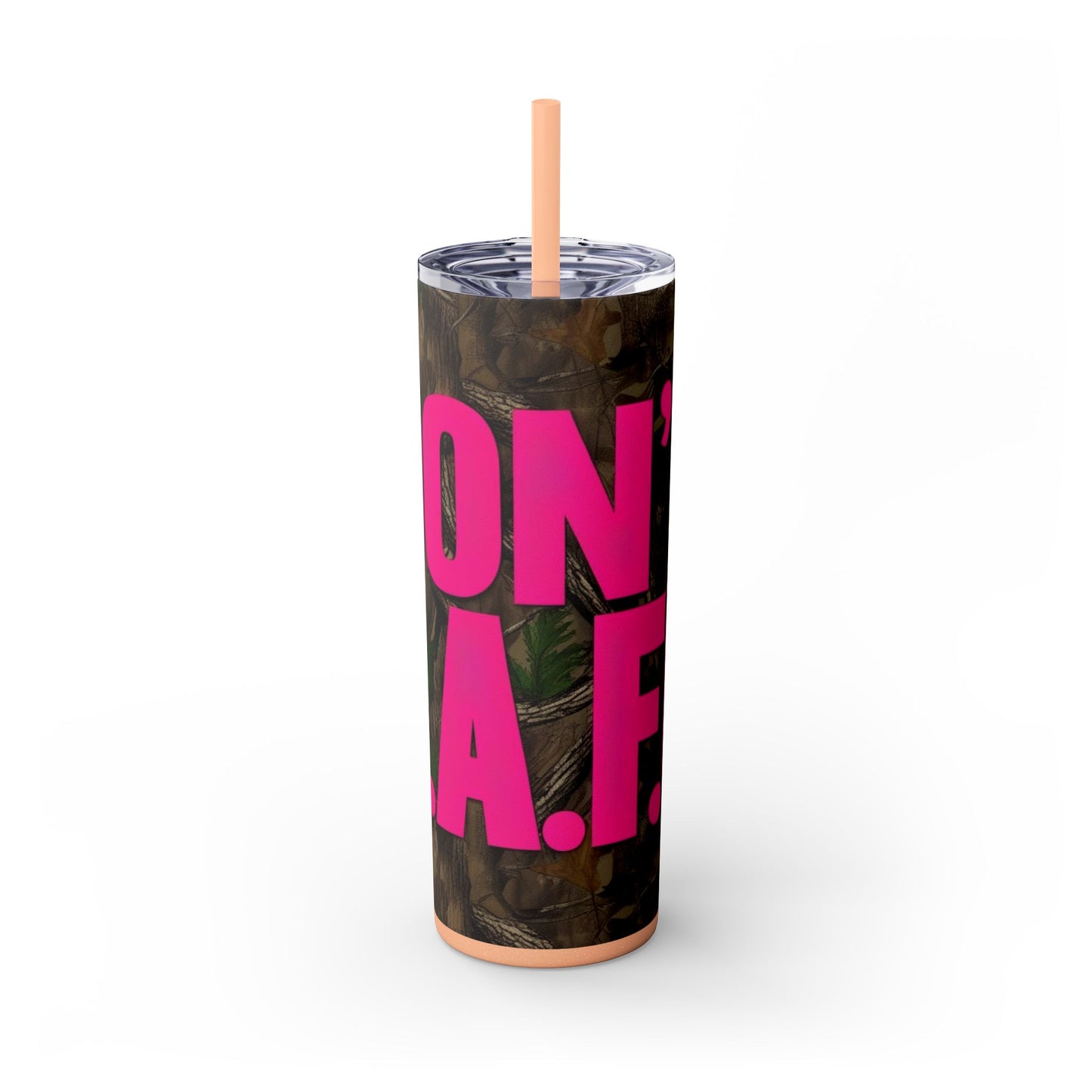 Don't F.A.F.O. Skinny Tumbler with Straw - 20oz
