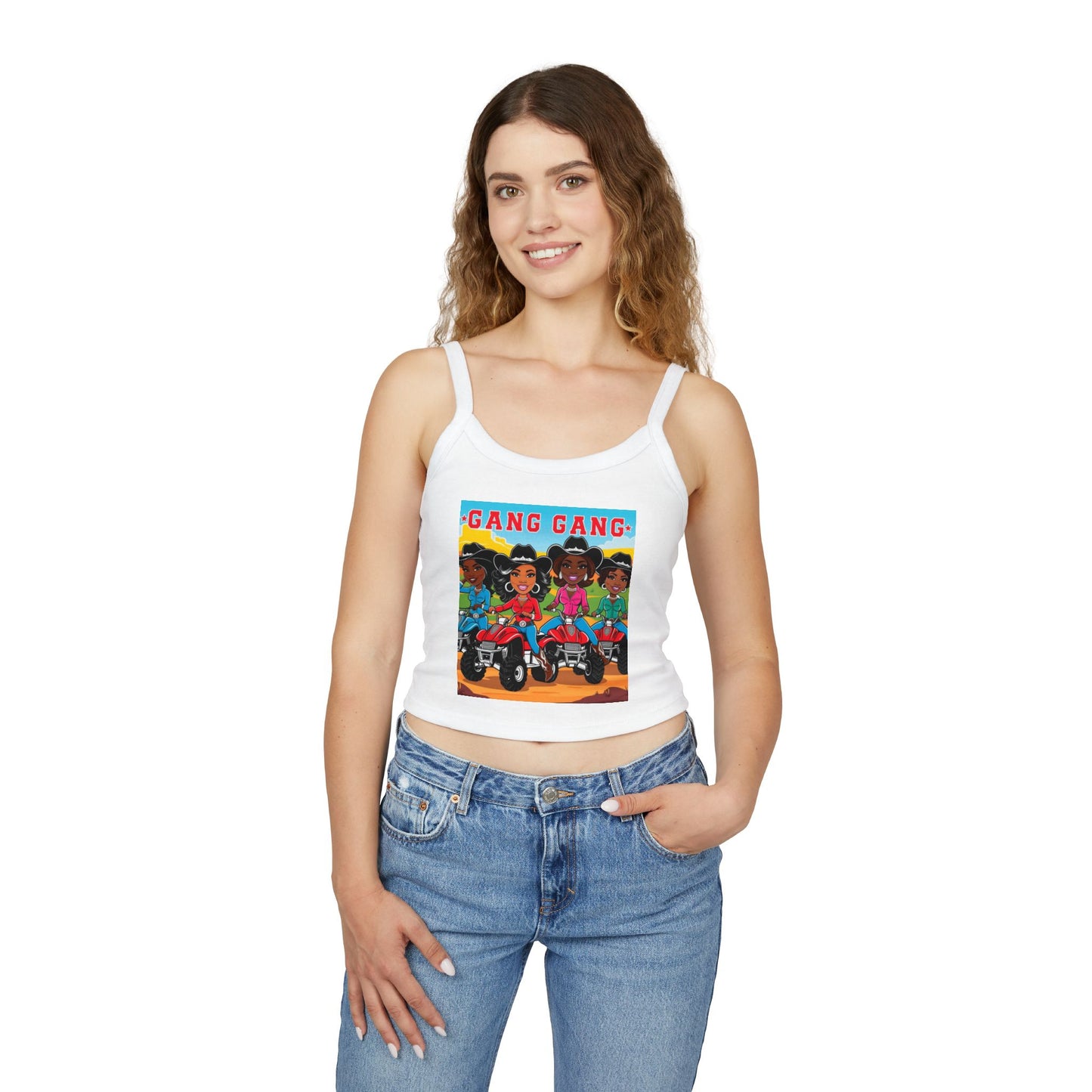 Cowgirl Gang Spaghetti Strap Tank Top