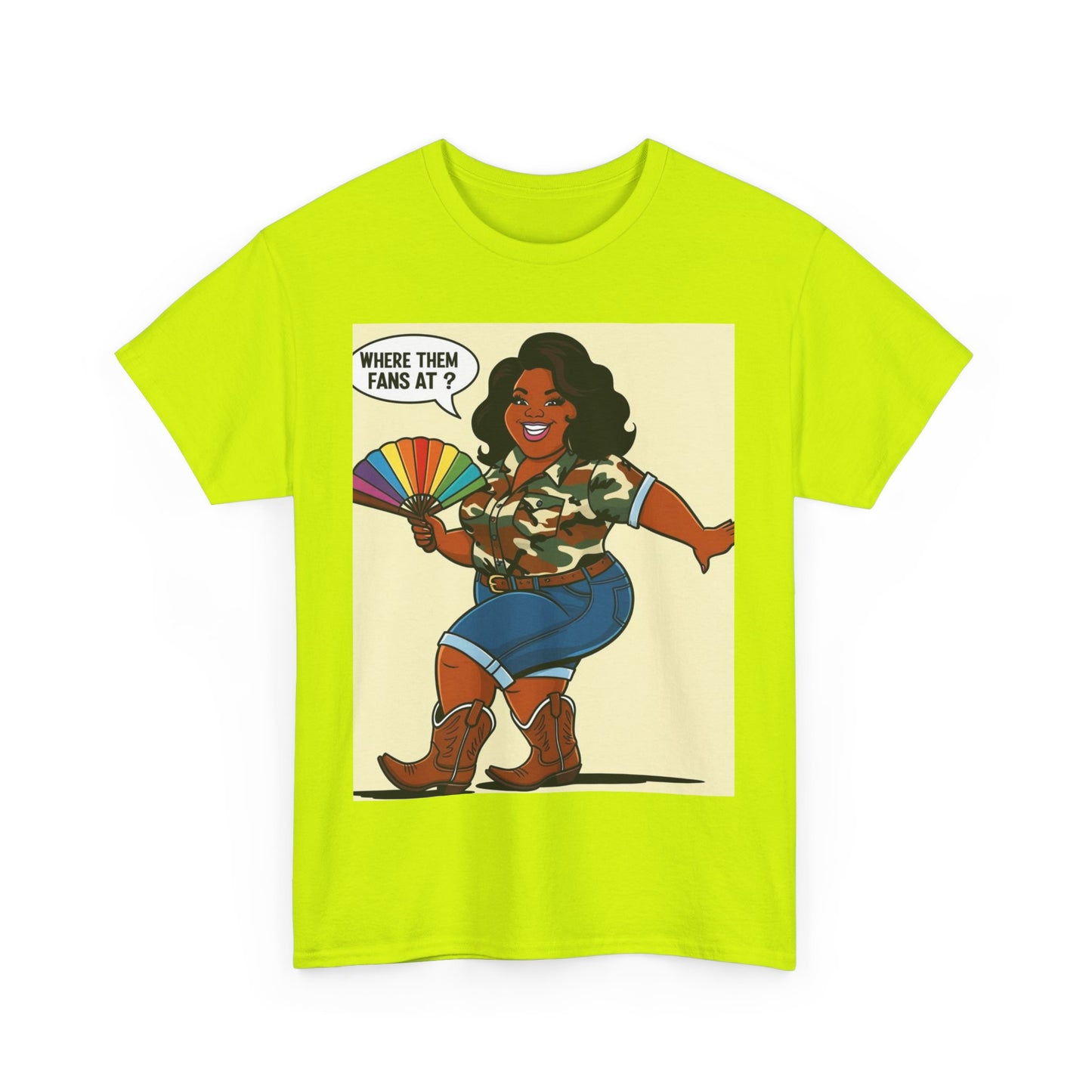 Where Them Fans At? Unisex Cotton Tee